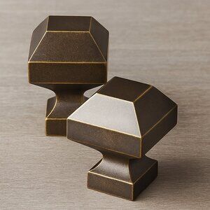 Restoration Hardware RH Villeneuve Finials - Aged Bronze Finish, Set of 2, Large